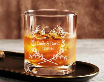 Personalized Whiskey, Wine, Mixing or Shot Glass, Bridesmaid Gift, Wedding Favor, Bachelorette Party, Printed