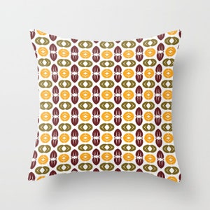 Decorative Throw Pillow Cover, Shams, Indoors, Outdoors, Gift, School, Kids, Christmas, Autumn, Leaves, Yellow, Green, Brown, White, Modern