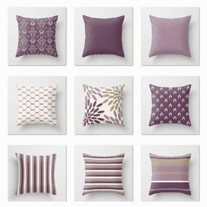 dark purple pillows