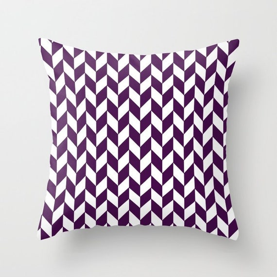Purple Geometric Lines Decorative Throw Pillow Cover Purple Geometric Lines Decorative Throw Pillow Cover