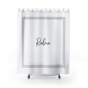 Custom Name Shower Curtain, Boho Monogrammed Bathroom Decor