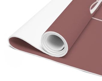 Personalized Yoga Mat, Custom Colors Name, Sport Exercise Gym, Aerobic Pilates
