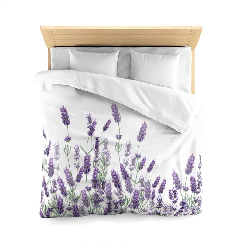 Lavender Flower Comforter Etsy lavender-flower-comforter-etsy
