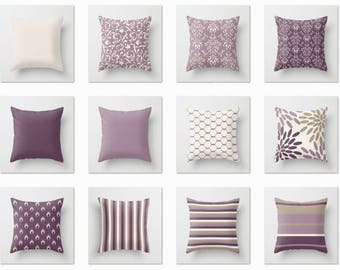purple throw pillows for couch