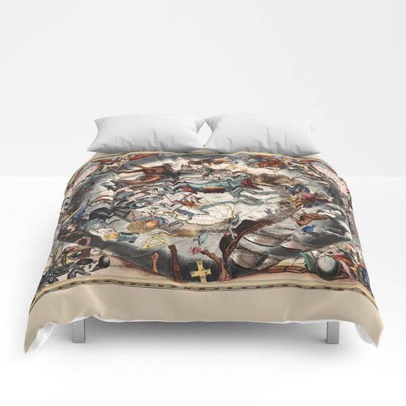 Duvet Cover Or Comforter For Twin Full Queen And King Size Inserts No Map Ancient World Space Galaxy Stars Pictorial