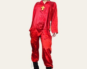 Amazing Red 80s Jumpsuit