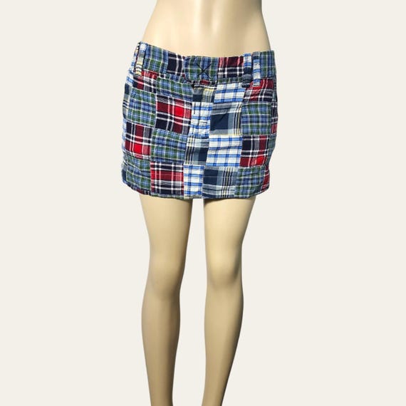 Y2K Patchwork Quilted Mini Skirt - image 3