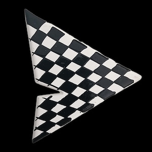 Vintage 80s Checkerboard Pin