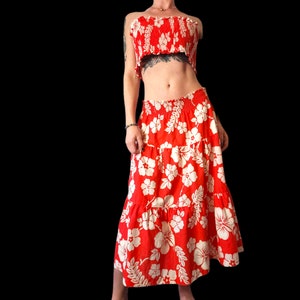 Vintage 80&#39;s 2-Piece Hawaiian Set