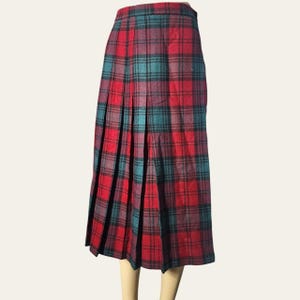 1970s Plaid Tartan Skirt