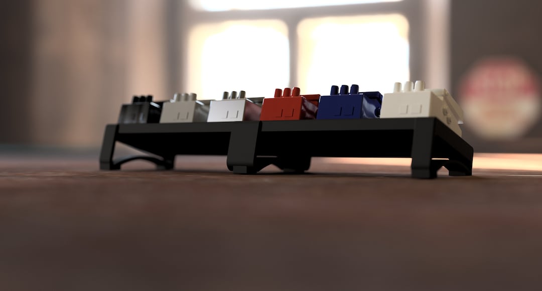 Modular Guitar Pedal Board, 3D Printed, Expandable 21 or Compact 10.5