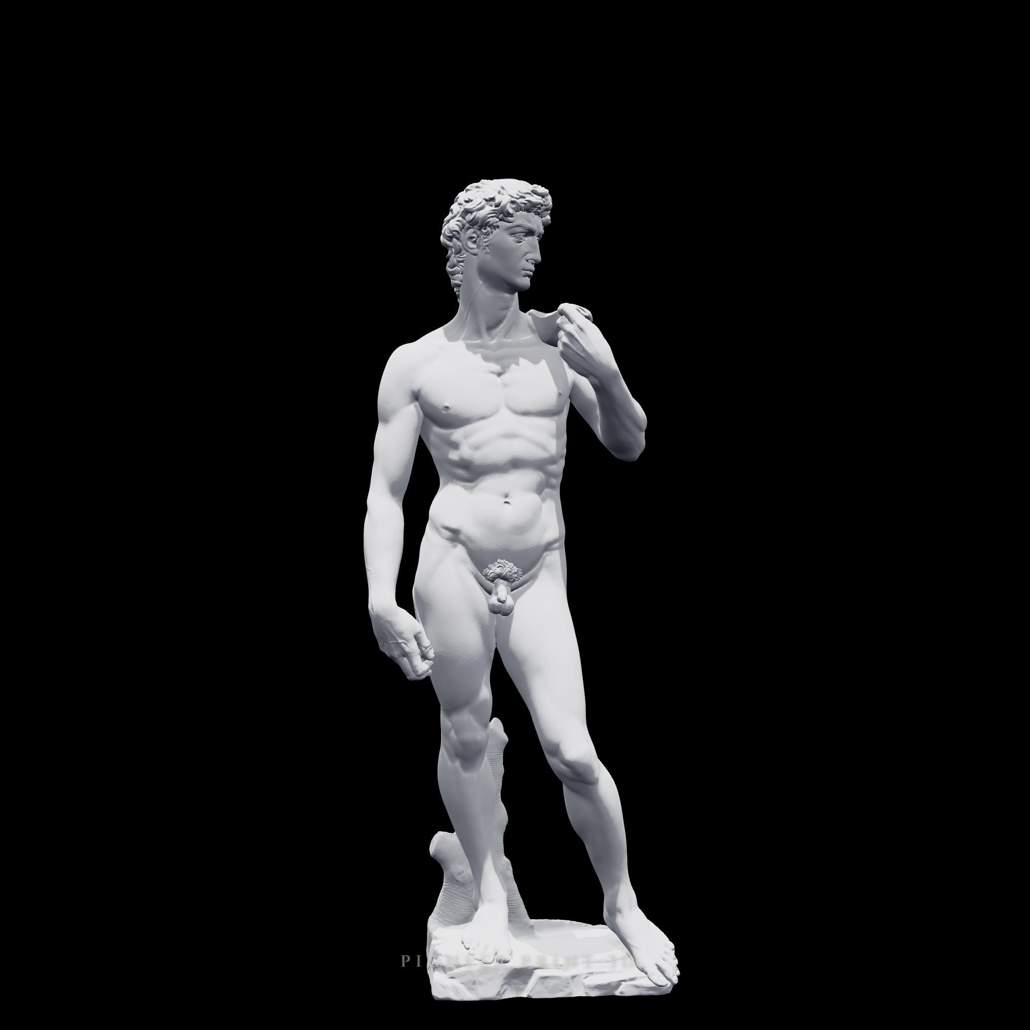Statue of David Sculpture Full Figure, Michelangelo Renaissance Art Replica, Classical Marble, Hand Finished