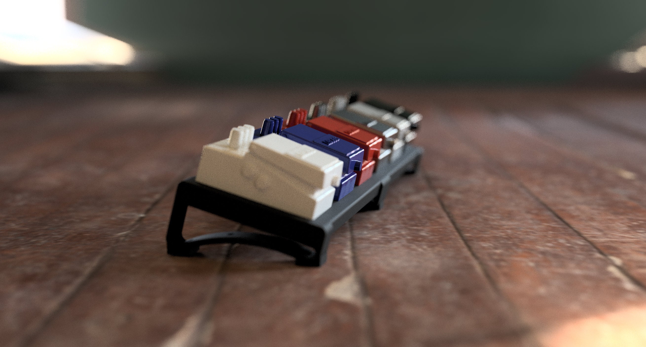 Modular Guitar Pedal Board, 3D Printed, Expandable 21 or Compact 10.5