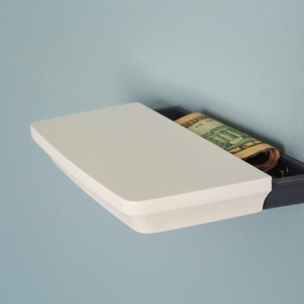 Stealthy Secret Shelf - Hidden Compartment Decor, Sleek Storage Solution - (5.3"x2.4"x0.7")