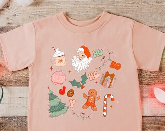 Retro Christmas Things Festive Christmas T-Shirts for Kids and Adults Matching Outfits for Parties and Mommy & Me Matching Shirts