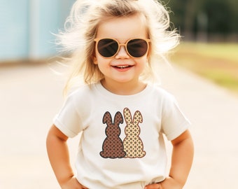 Faux Designer Bunny Shirt | Adult Easter Shirt Women | Easter Shirt for Toddler Girls | Easter Shirt for Infants In My Easter Era