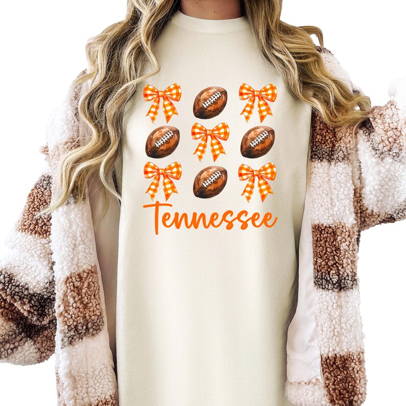 Tennessee Football Tshirt for Women and Teens Game Day Outfit for