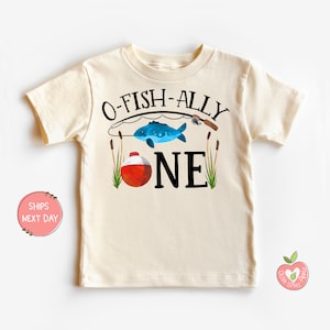 O-Fish-Ally-One Boys 1st Birthday Fishing Themed Shirt for First Birthday Boy Outfit, First Birthday Baby Boy Fishing T-Shirt
