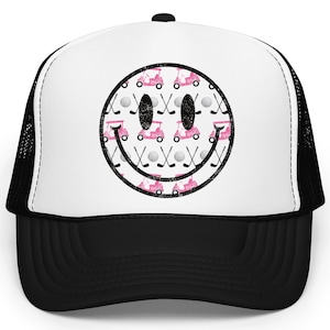 Trendy Golf Trucker Hat for Women and Teens | Funny Golfers Adjustable Cap for Adults | Cute Golf Themed Snapback for Women | Gift for Wife