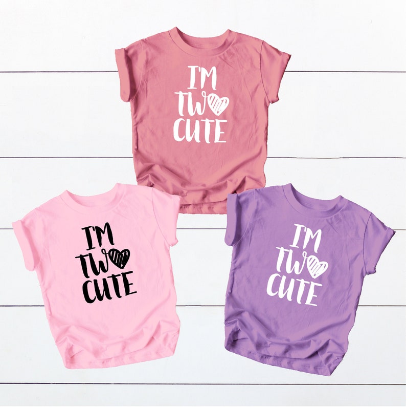 Olive Loves Apple Girls 2nd Birthday Two Shirt for Toddler Girls Second Birthday Outfit
