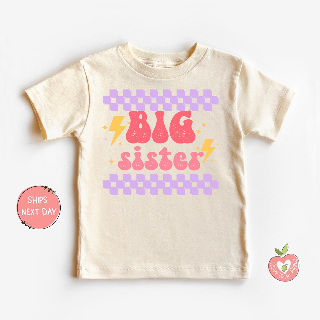 Big Brother Bodysuit - Sibling Natural Baby Boy Onesie® - Retro Brother...
