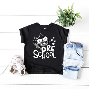 Preschool Shark First Day of School Gift Back to School T-Shirt Boys Back to School Shirts