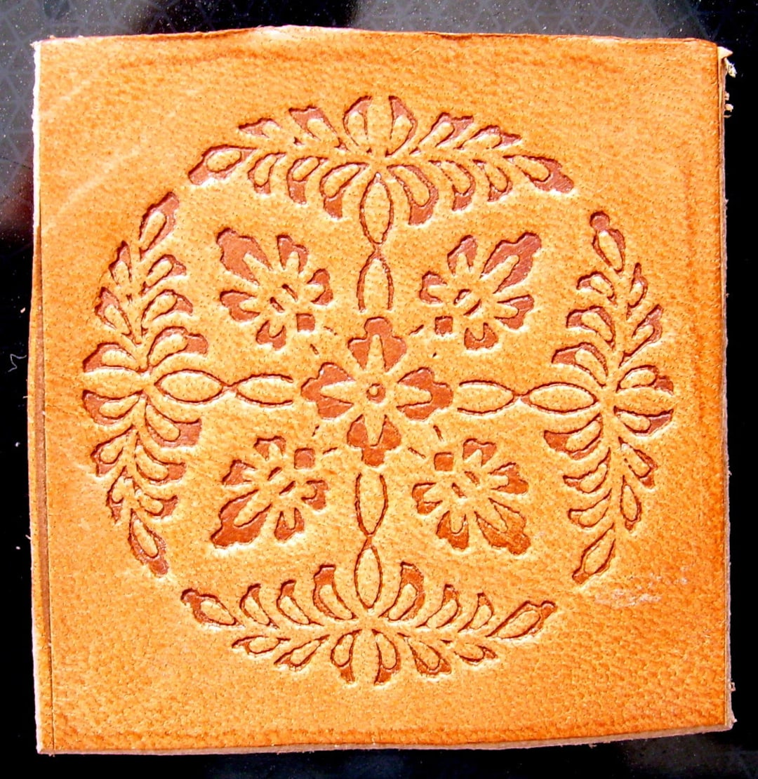 Embossing Stamp Floral Pattern, Leather Tooling, Clicker Stamp, Delrin ...