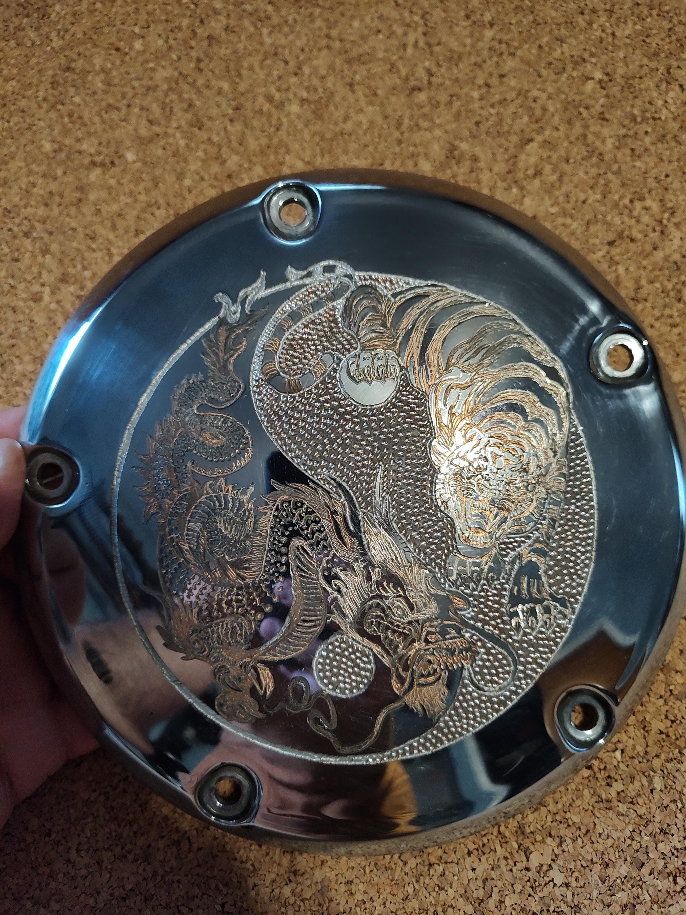 Hand Engraved Harley-davidson 5 Hole Derby Cover Part# 25415-99 - Etsy