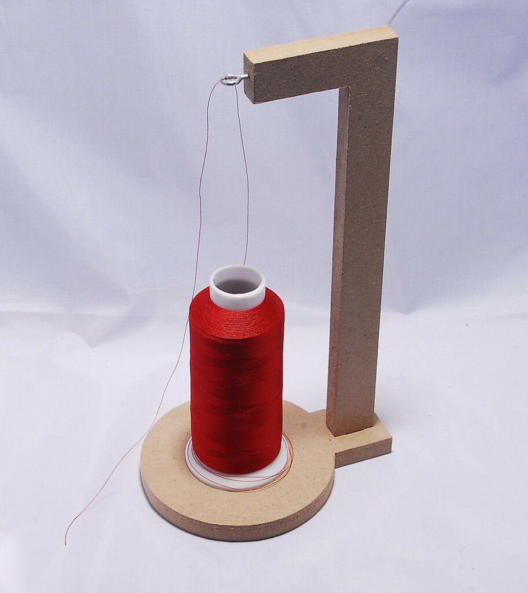 DIY Serger thread rack for big thread spools & cones 