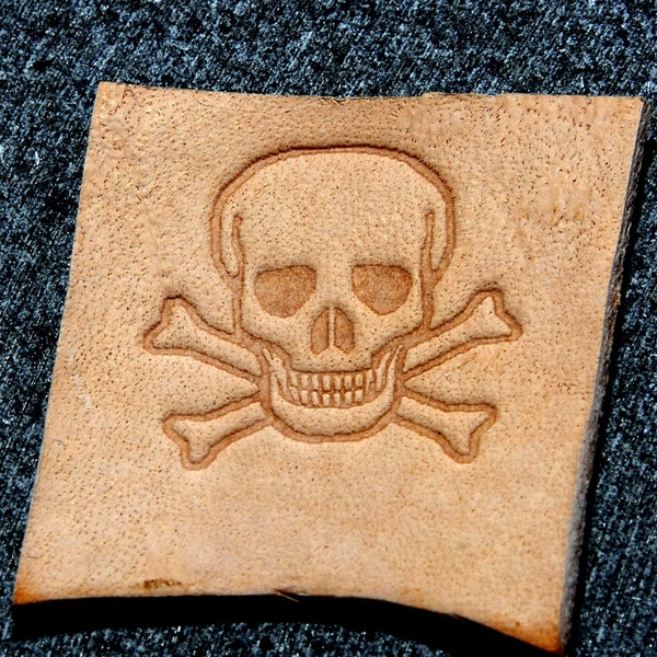 Skull Leather Stamp Etsy