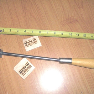 1x2 inch &quot;Made In The United States&quot; Steel BRANDING IRON for Wood and Leather, New, Item 004