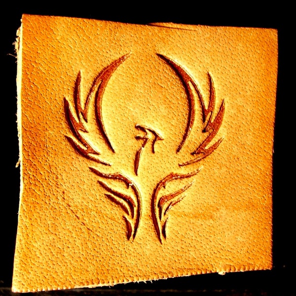 Embossing Stamp Phoenix (facing left), Leather Tooling, Clicker Stamp, Delrin / Acetal, NEW #113