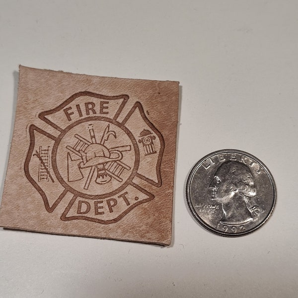 Leather Stamp Fire Etsy