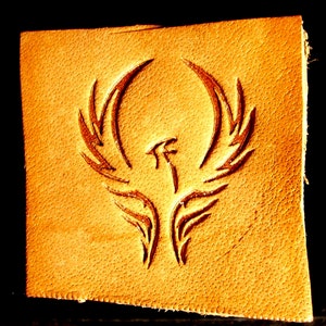 Embossing Stamp Phoenix (facing right), Leather Tooling, Clicker Stamp, Delrin / Acetal, NEW #112