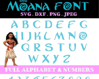 MOANA FONT SVG File