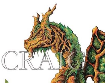 Tree Dragon art  (digital download)