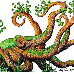Octotree (Octopus Tree) Art, digital download