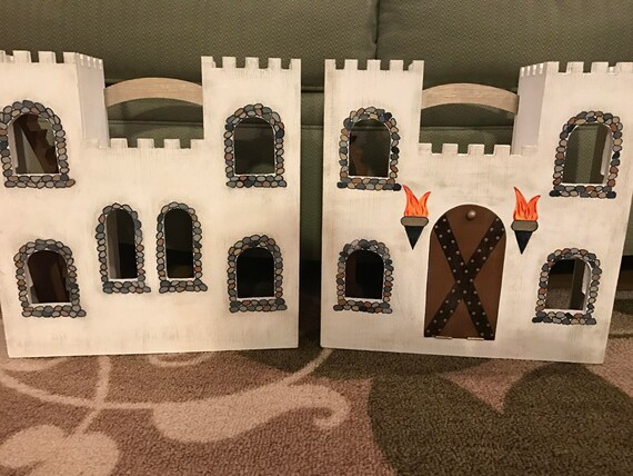 wooden castle dollhouse
