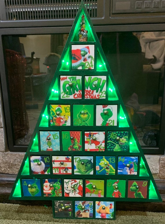 Grinch Adventskalende Dr. Seuss Kalende Holz Etsy.de
