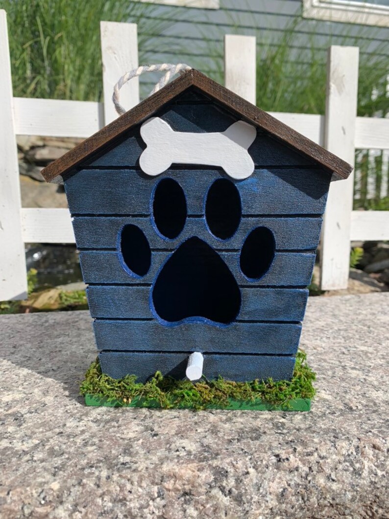 Doghouse Birdhouse/wooden Doghouse Birdhouse Etsy