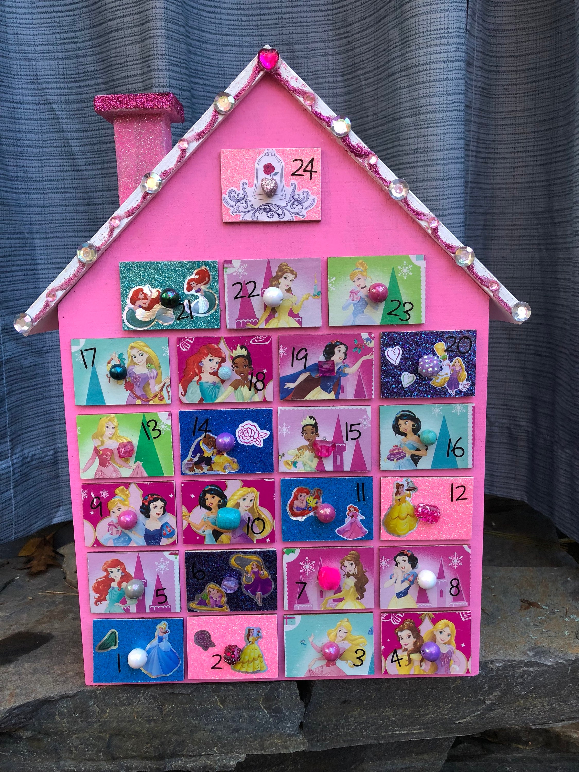 Advent calendar/Disney Princess House/Princess Advent | Etsy