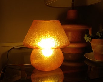 Lampe champignon en fibre de verrre, 1970