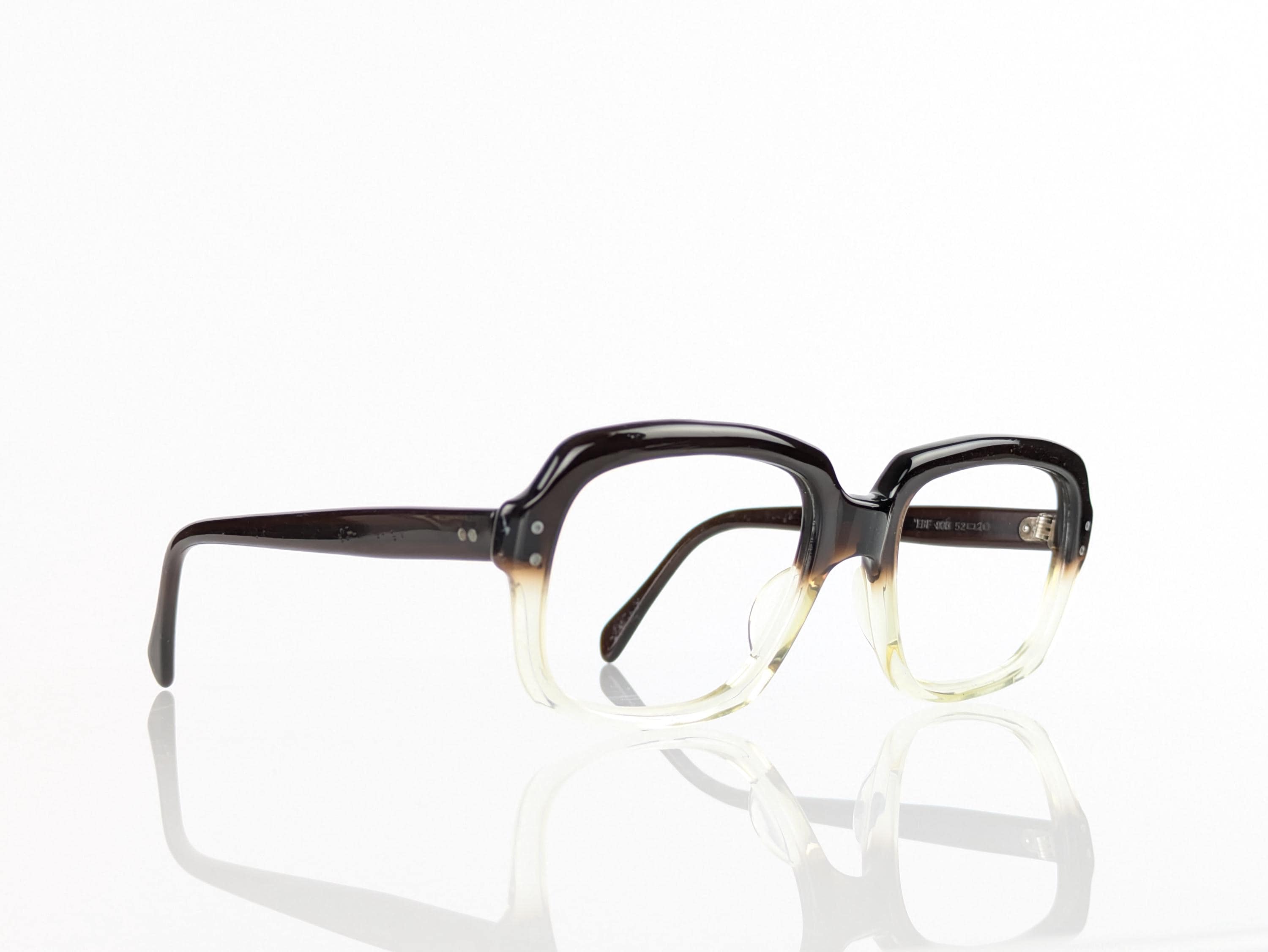 METZLER EBF 936 Glasses, Size 50 18, Rectangular Eyeglasses 1960s