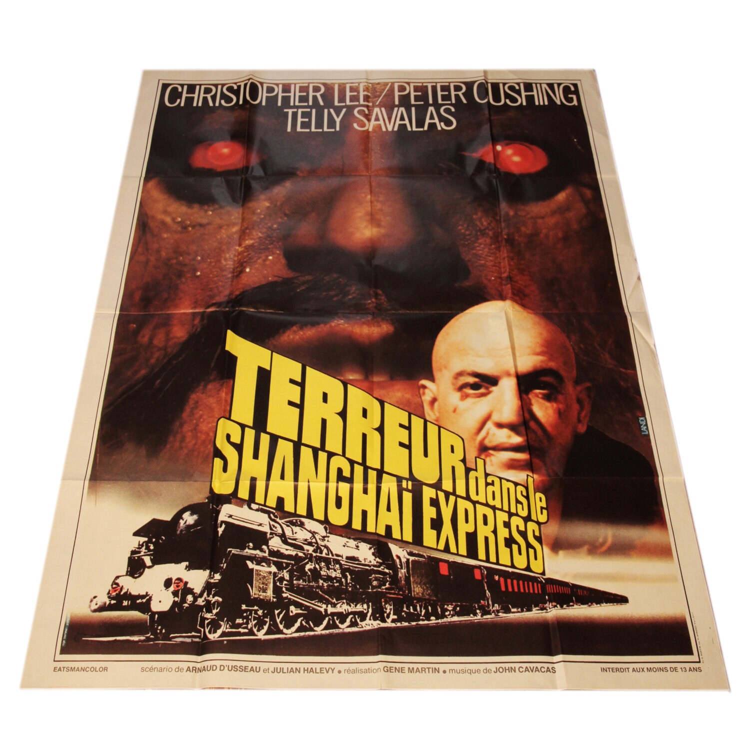 Affiche Originale de Cinéma - Terreur sur Shanghaï Grande Affiche Vintage 120 X 158 cm, Film Grand F