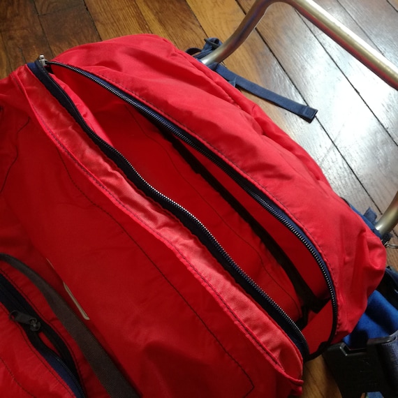 Grand Sac De Randonnée Lafuma Kaki - Structure Alu, état Neuf, Made In France