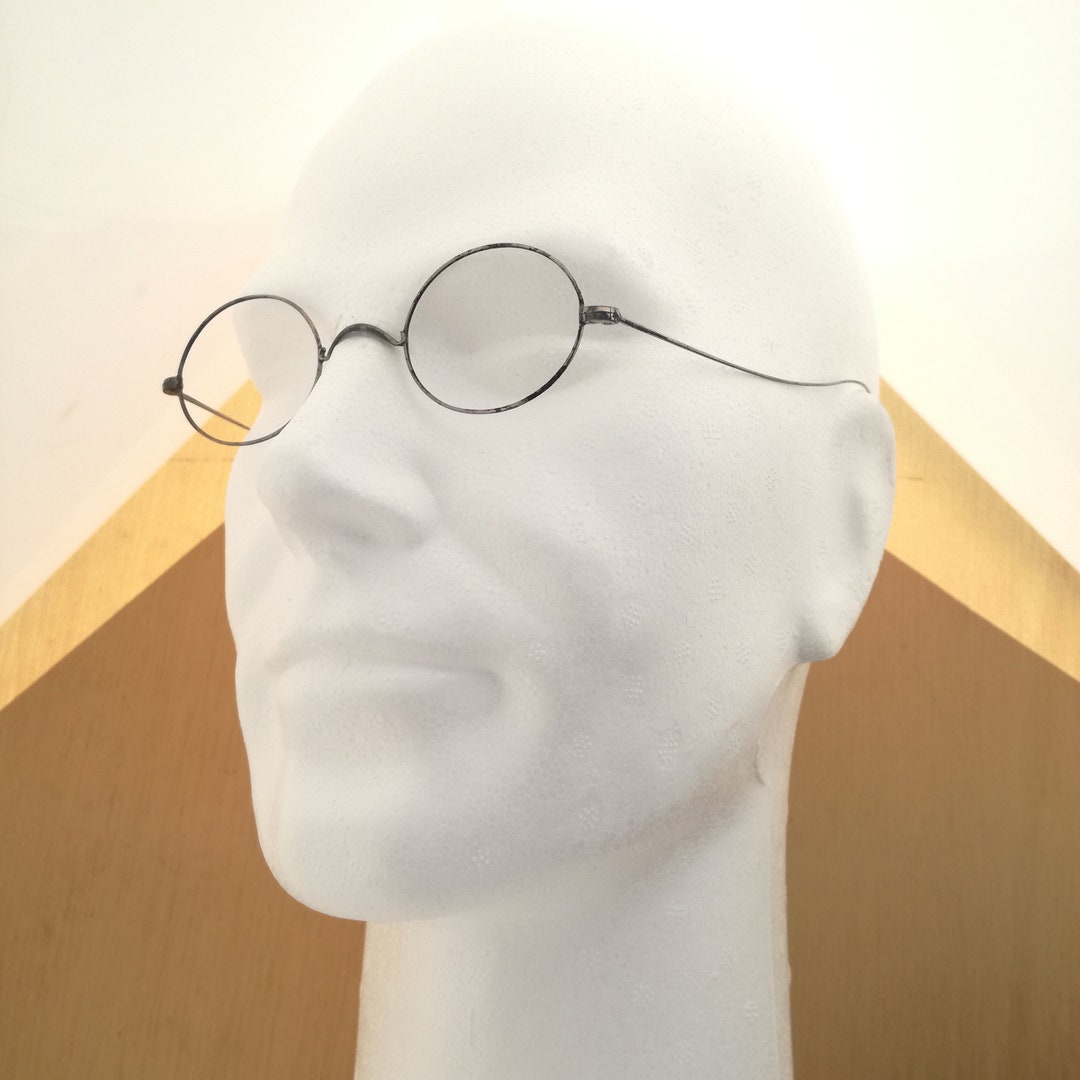 Old OVAL Eyeglasses, Size 40 21, Antique Metal Glasses From the 1900s