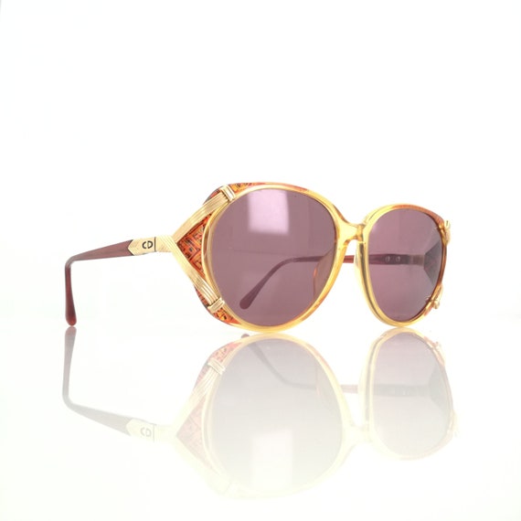 DIOR Christian Lunettes 2732 30 OPTYL, Oval Gold and Red  display picture 1