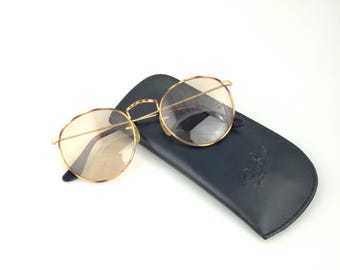 RAY BAN Round Metal USA Lunettes À Lentilles Bausch & Lomb Photochromatique, Lunette De Soleil Panto, Taille 50 21, Lunettes Rondes 1980