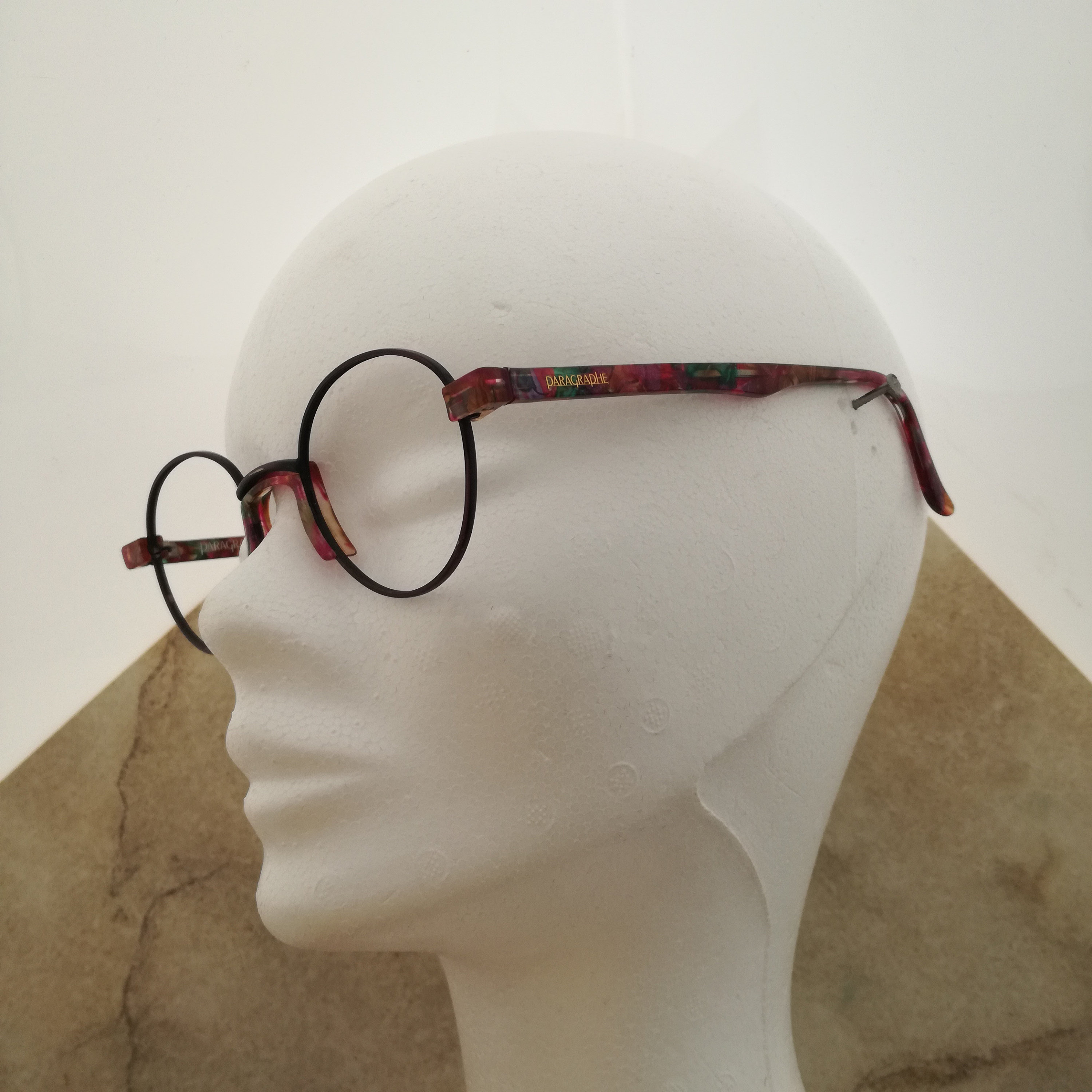PARAGRAPH New Eyeglasses for Women Dimensions 44 19 Round Glasses From 1980. Colored Glasses Etsy