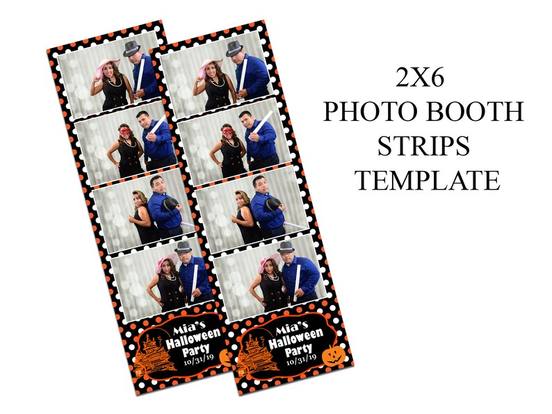 Photo Booth Template, Strips Photo Booth Template, Wedding Photo Booth ...